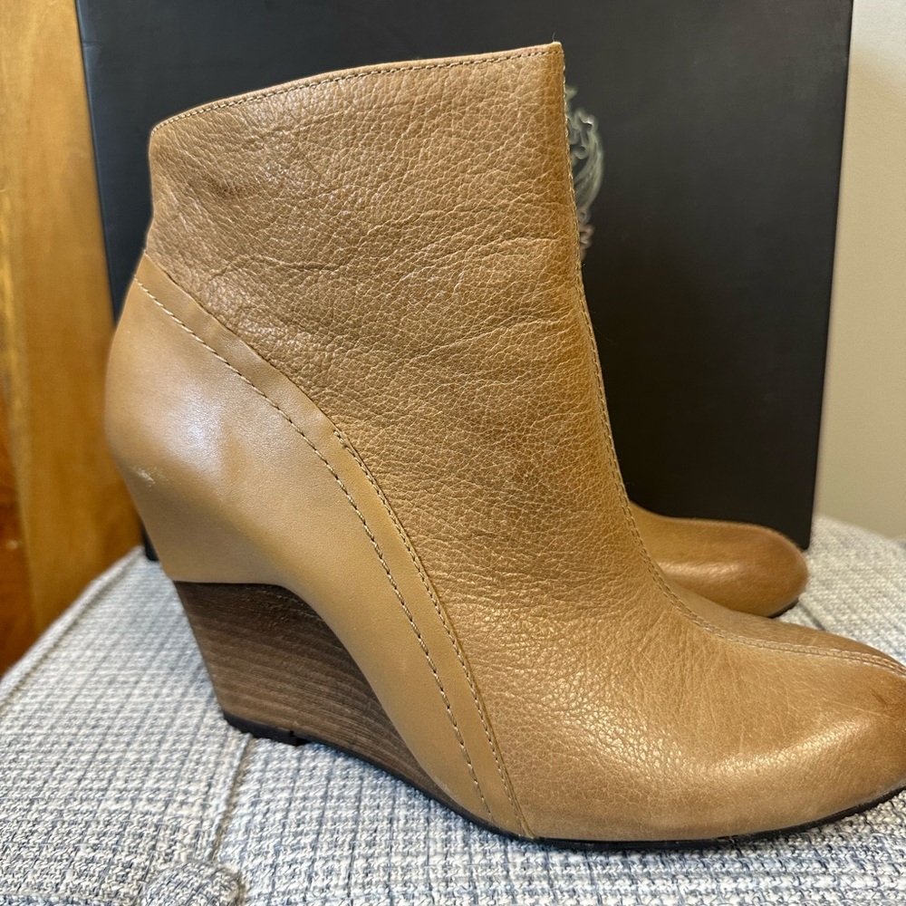 Vince Camuto Tan Ankle Boots